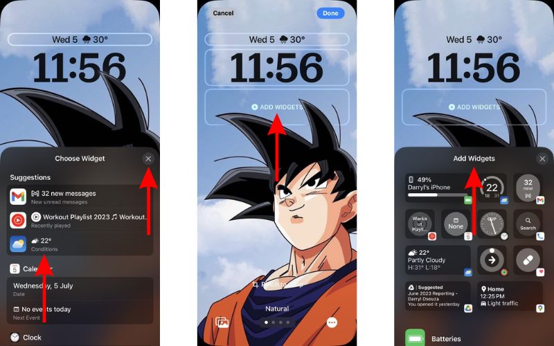 Add Widgets below the Clock on your Lock Screen in iOS 16